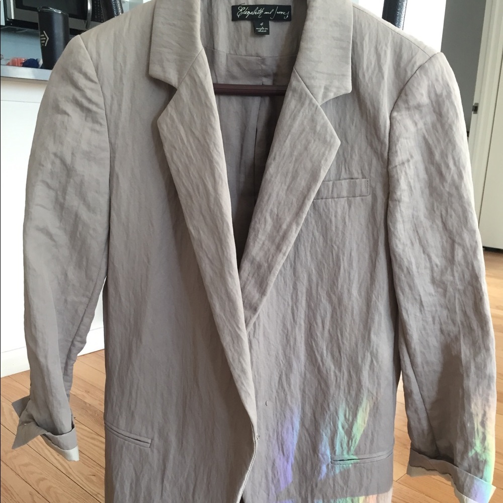 Elizabeth and James Linen fitted blazer